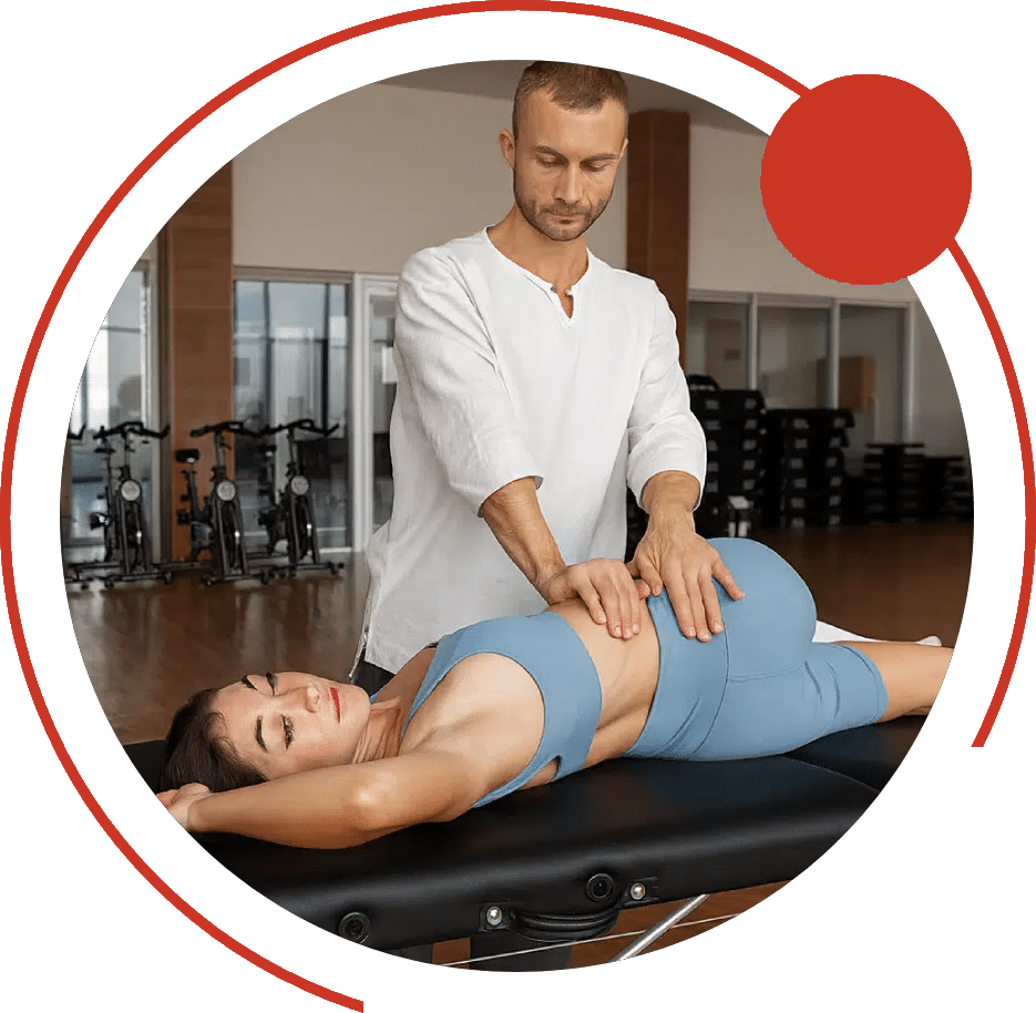 Physical therapist assessing SI joint and pelvic pain in Scottsdale